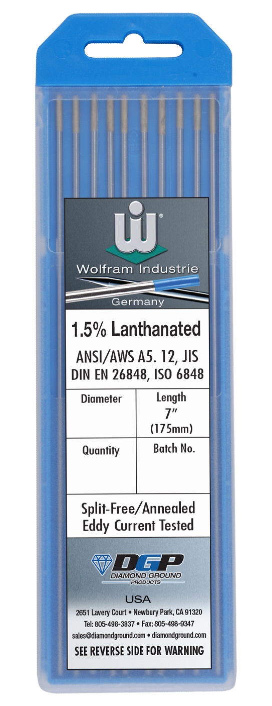 1.5% Lanthanated Wolfram Tungsten Electrodes